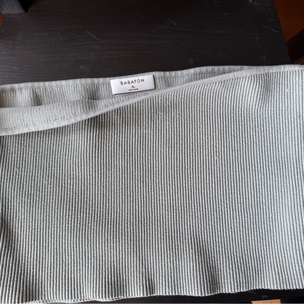Babaton light seafoam green Ribbed tube top